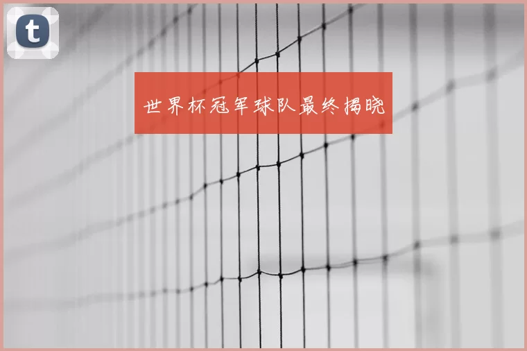 世界杯冠军球队最终揭晓