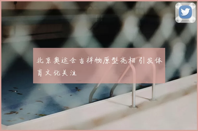 北京奥运会吉祥物原型亮相 引发体育文化关注