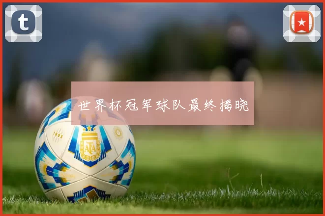 世界杯冠军球队最终揭晓